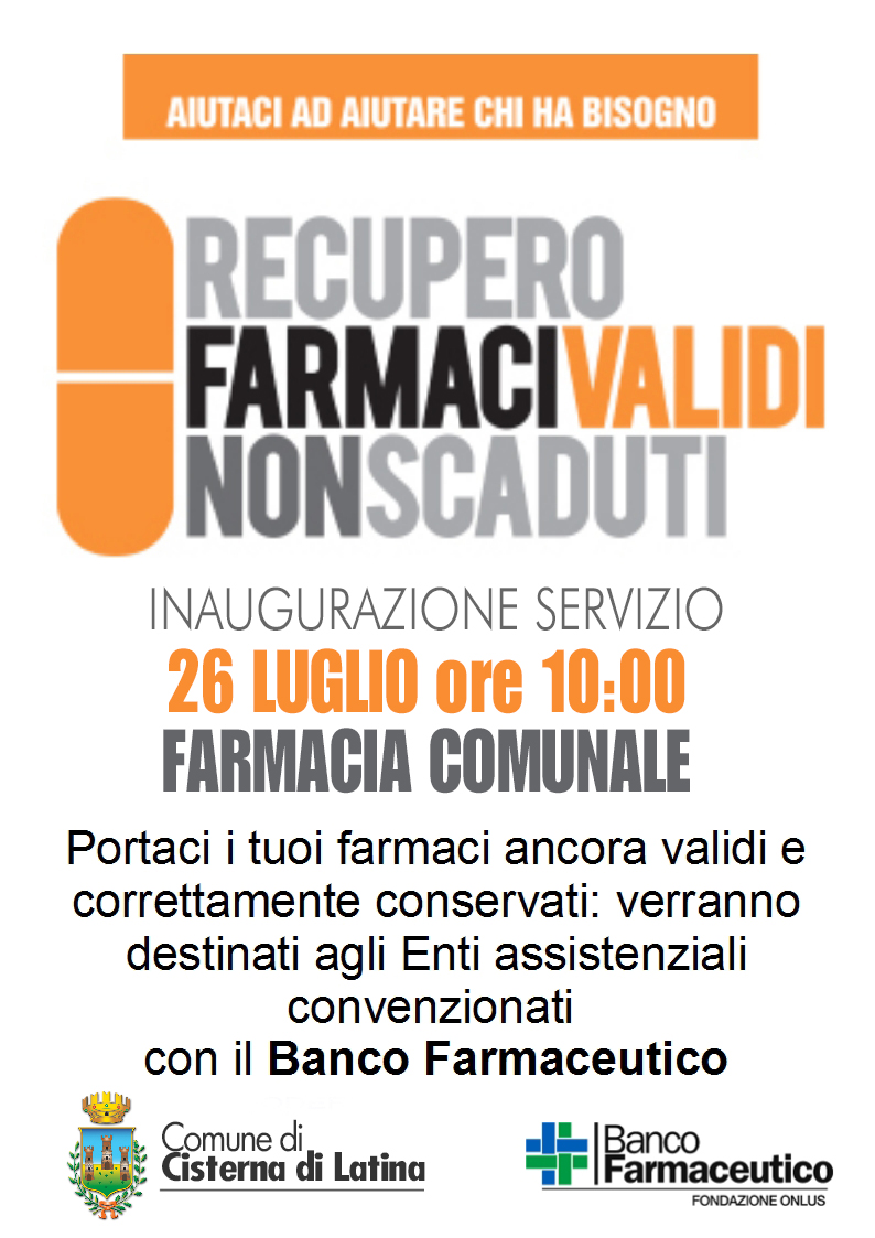 Recupero Farmaci Validi Non Scaduti.Cisterna Recupero Farmaci Non Scaduti Al San Valentino Radio Studio 93 Solo Belle Canzoni